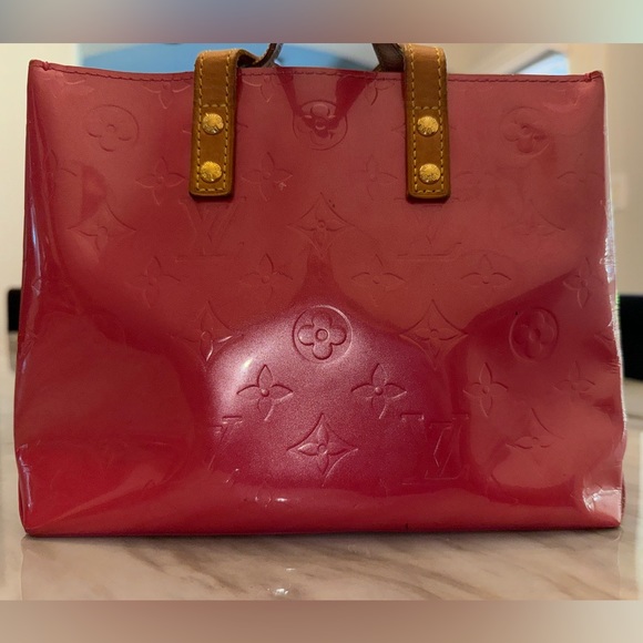 Authentic Pink Louis Vuitton Small Vernis Tote - Picture 2 of 10